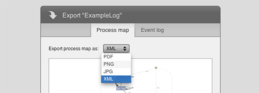 XML export for process maps