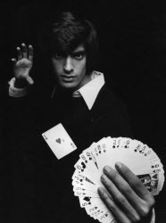 David Copperfield doing a card trick