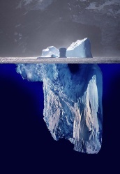 another iceberg - emphasizing what is hidden