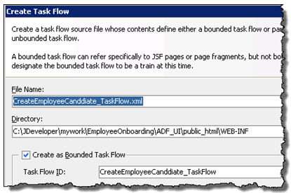 Task Flow name
