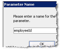 Enter parameter name