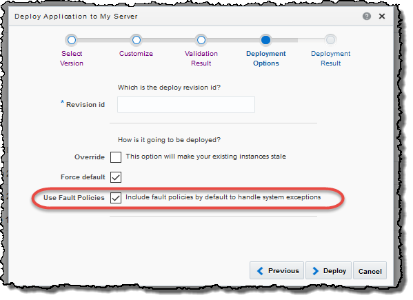 New PCS deployment option to handle system exceptions at the process level