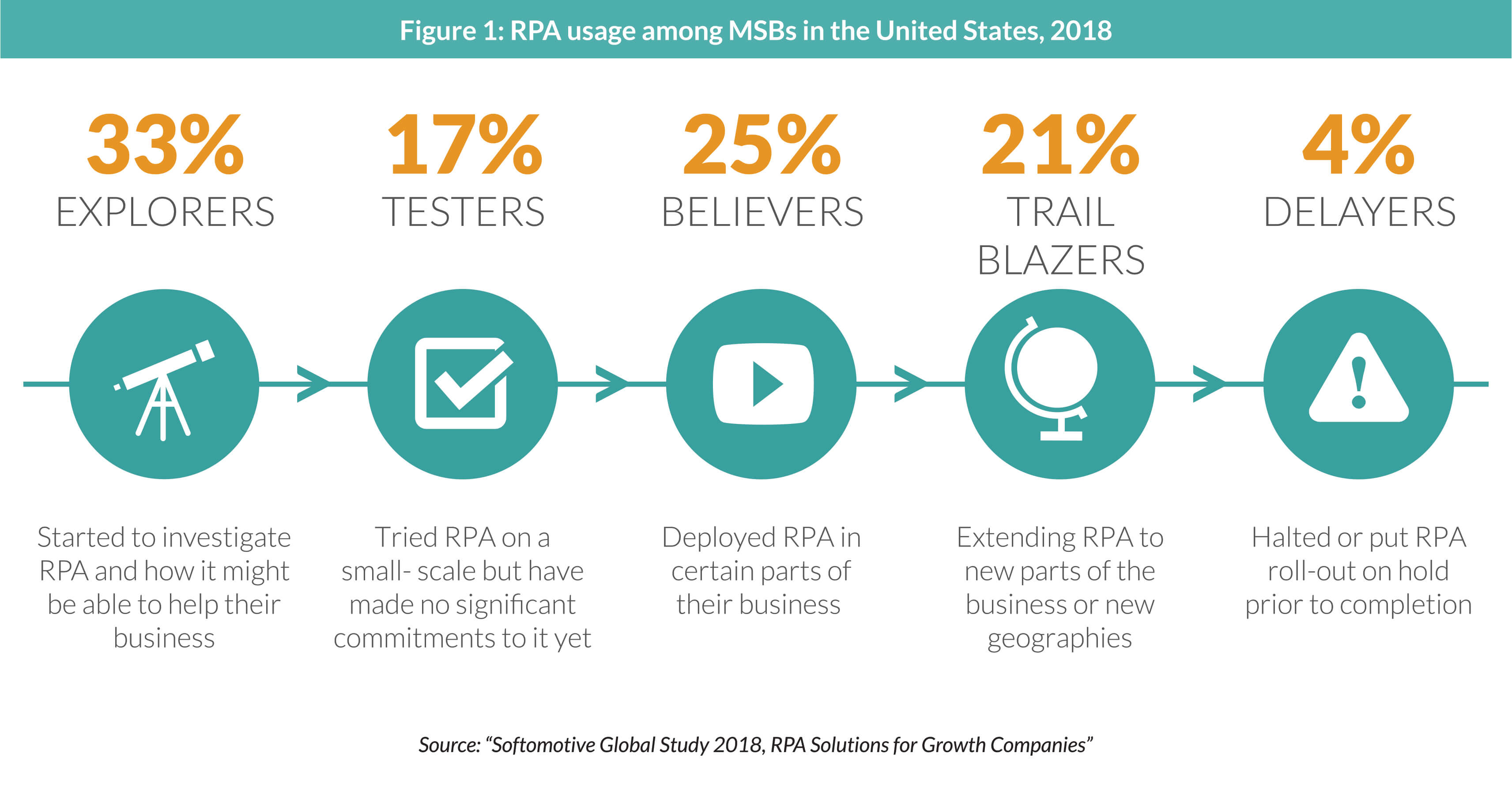 RPA Usage among MSBs in the United States, 2018