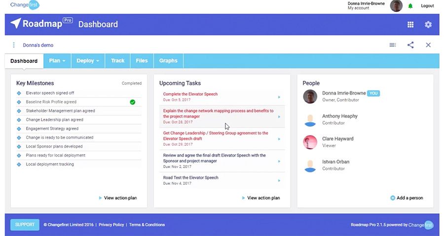 A deep-dive in Changefirst's Roadmap Pro tool for consultants