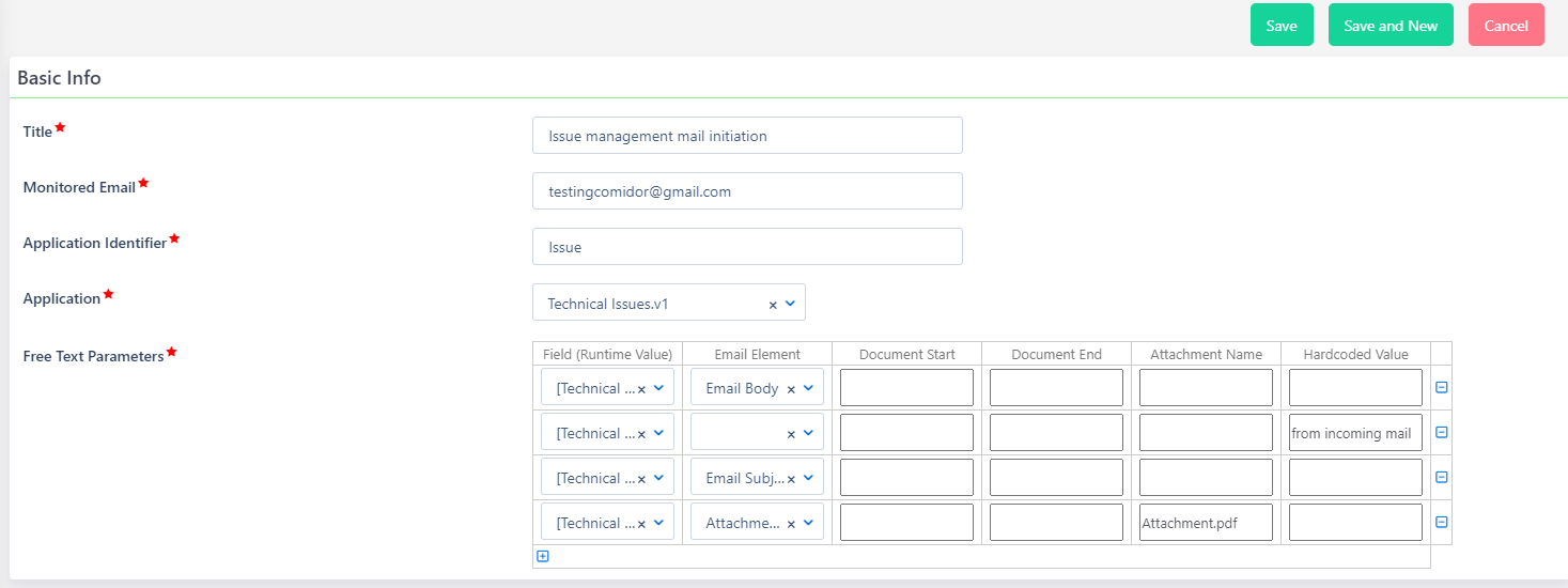 Email Automation Configuration | Comidor Platform