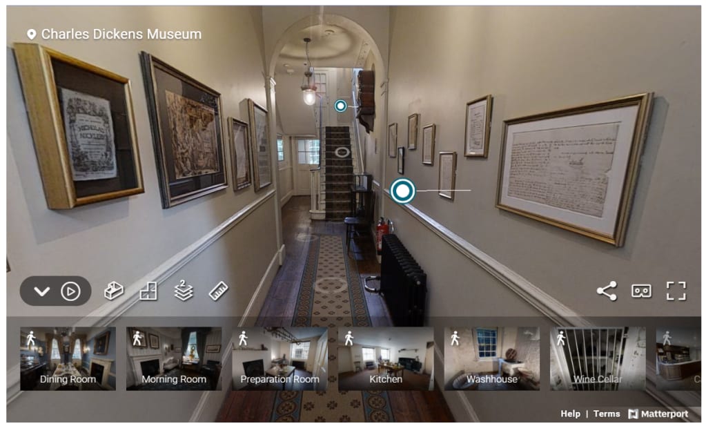 Charles Dickens Museum. Interactive tour
