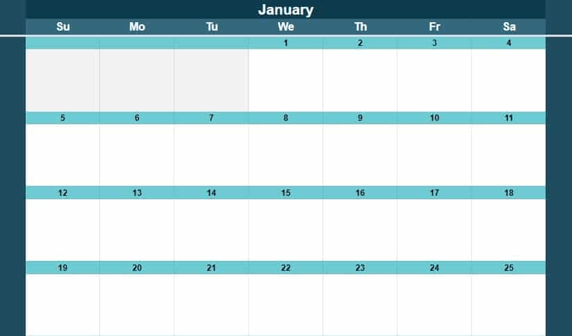 Calendar Schedule Template Example