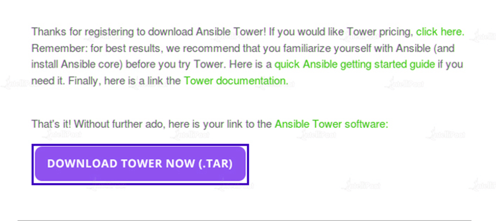 Ansible Tower installation