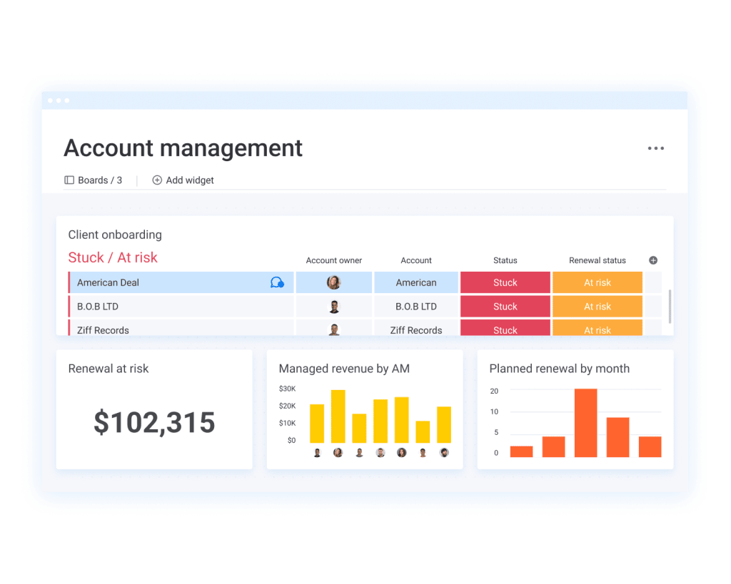 manage client accounts 