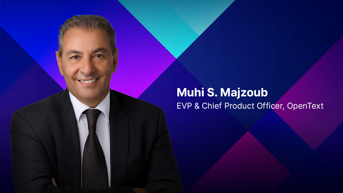 headshot of Muhi S. Majzoub, EVP & CPO, OpenText
